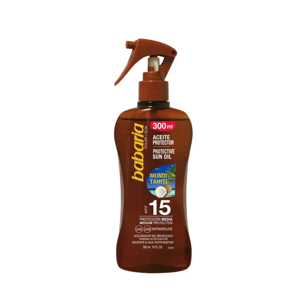 BABARIA SUNTAN TAHITIAN MONOI PROTECTIVE SUN OIL SPRAY 300ML