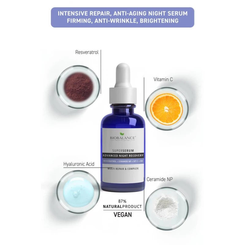 BIO BALANCE ADVANCED NIGHT RECOVERY SERUM 30ML