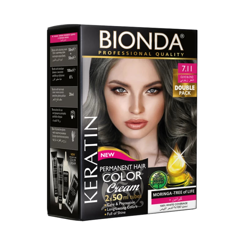 BIONDA PERMANENT HAIR COLER 7.11