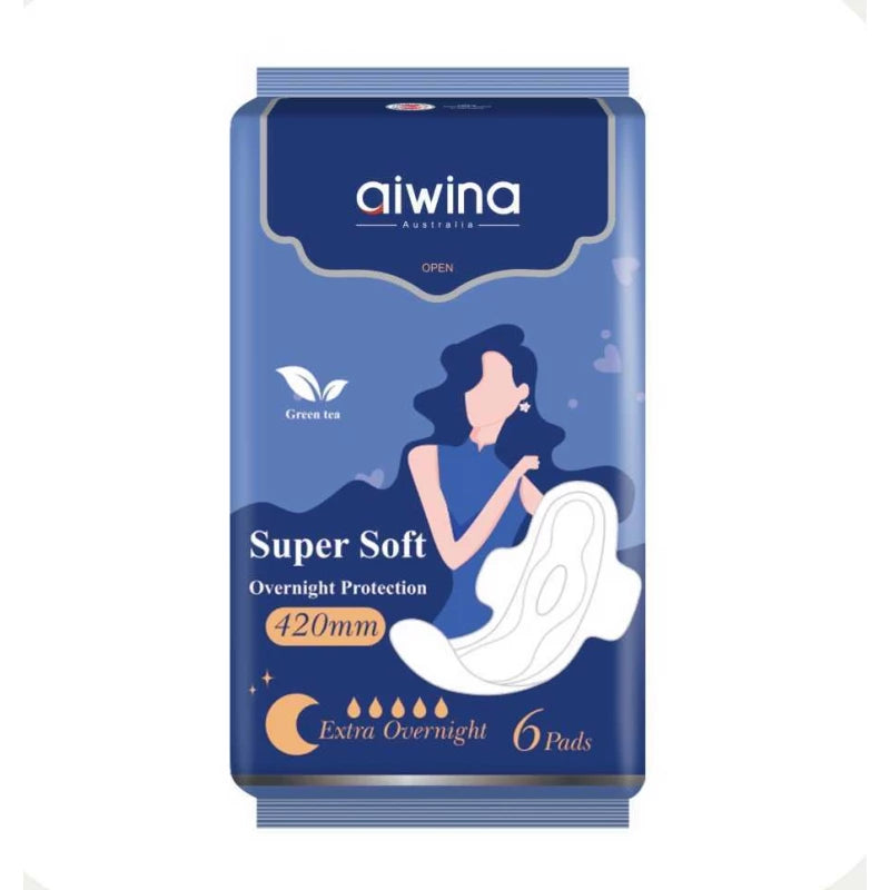 AIWINA SUPER SOFT OVER NIGHT 6PADS