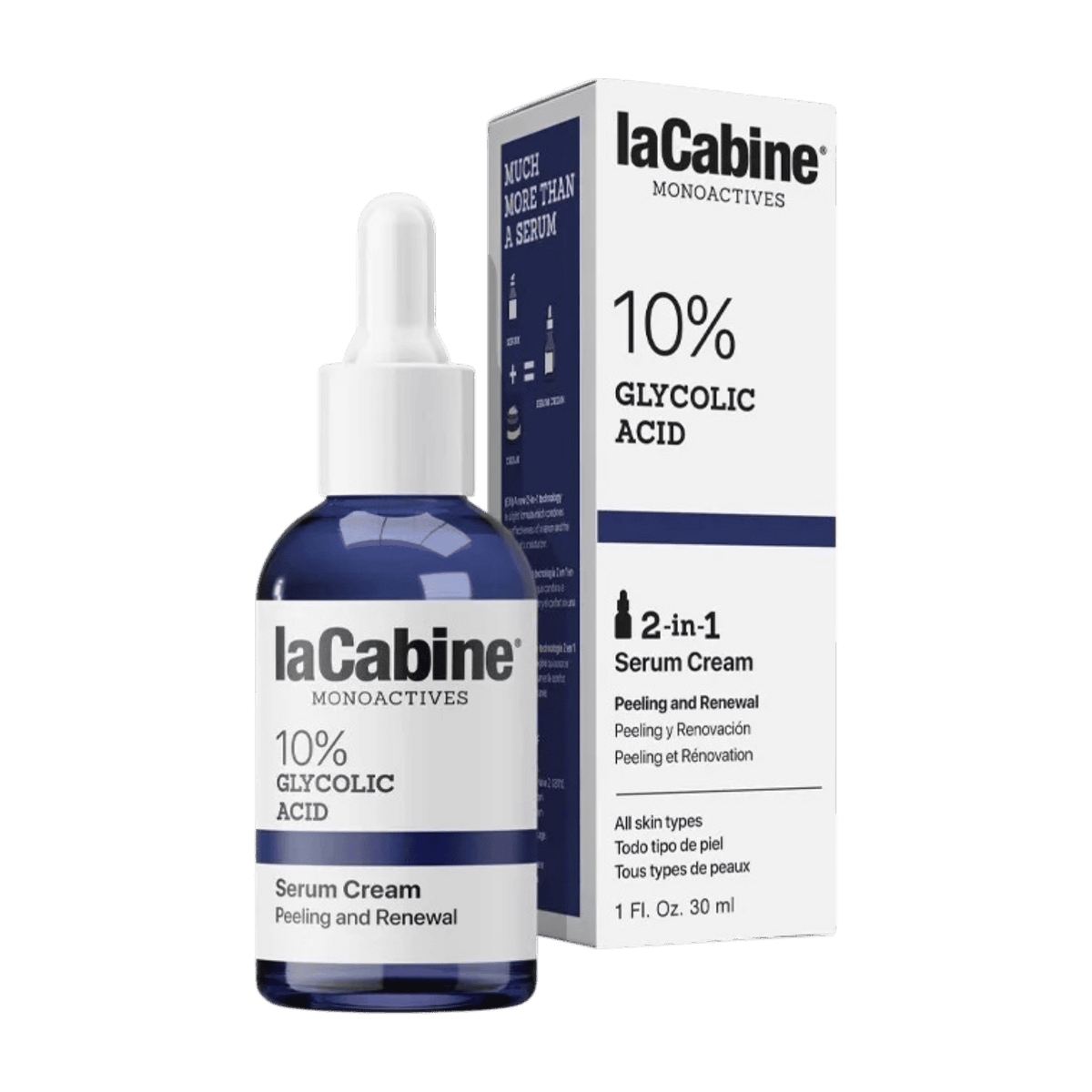 LACABINE GLYCOLIC ACID 10% SERUM CREAM 30ML-NEW