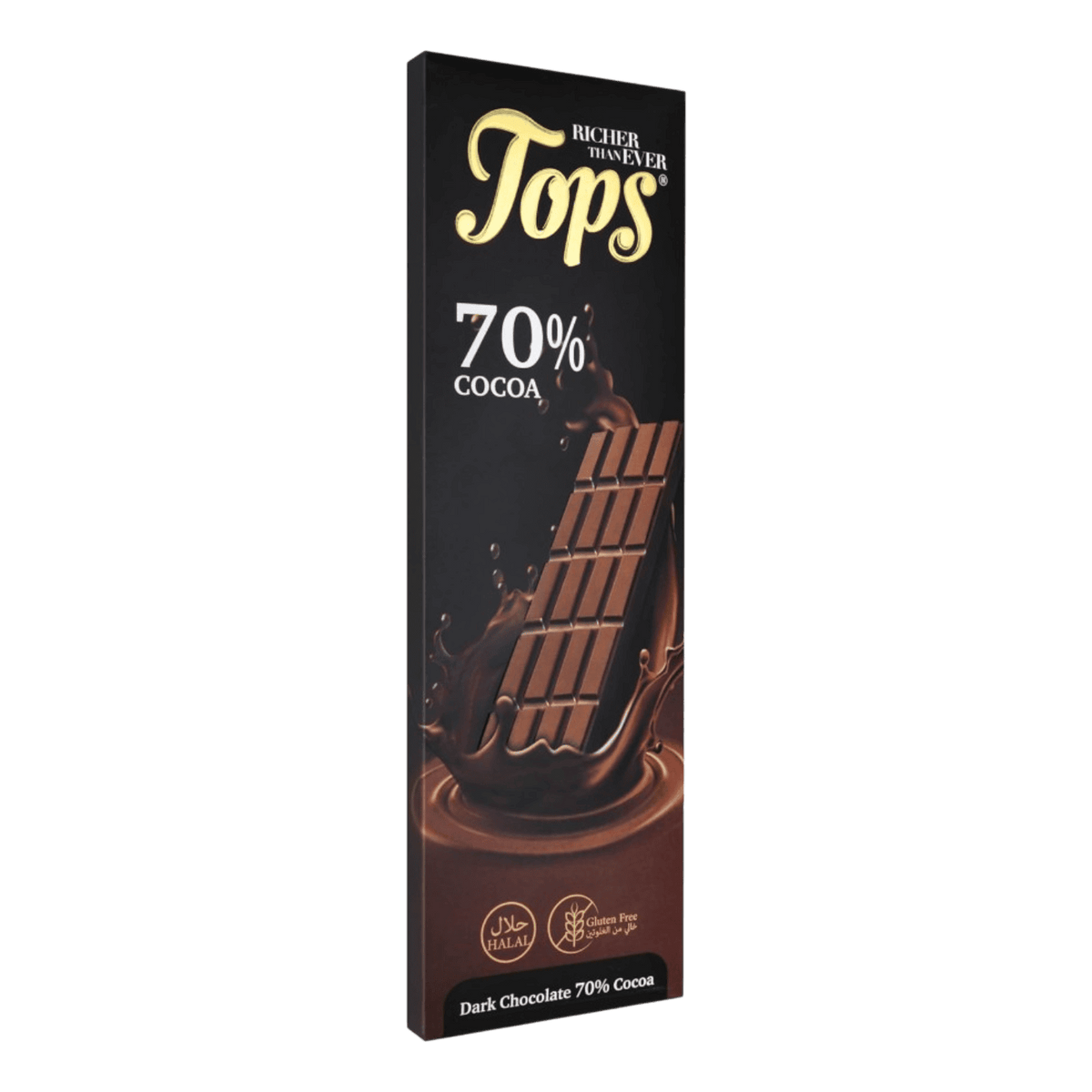 TOPS 70% COCOA DARK CHOCOLATE 50G