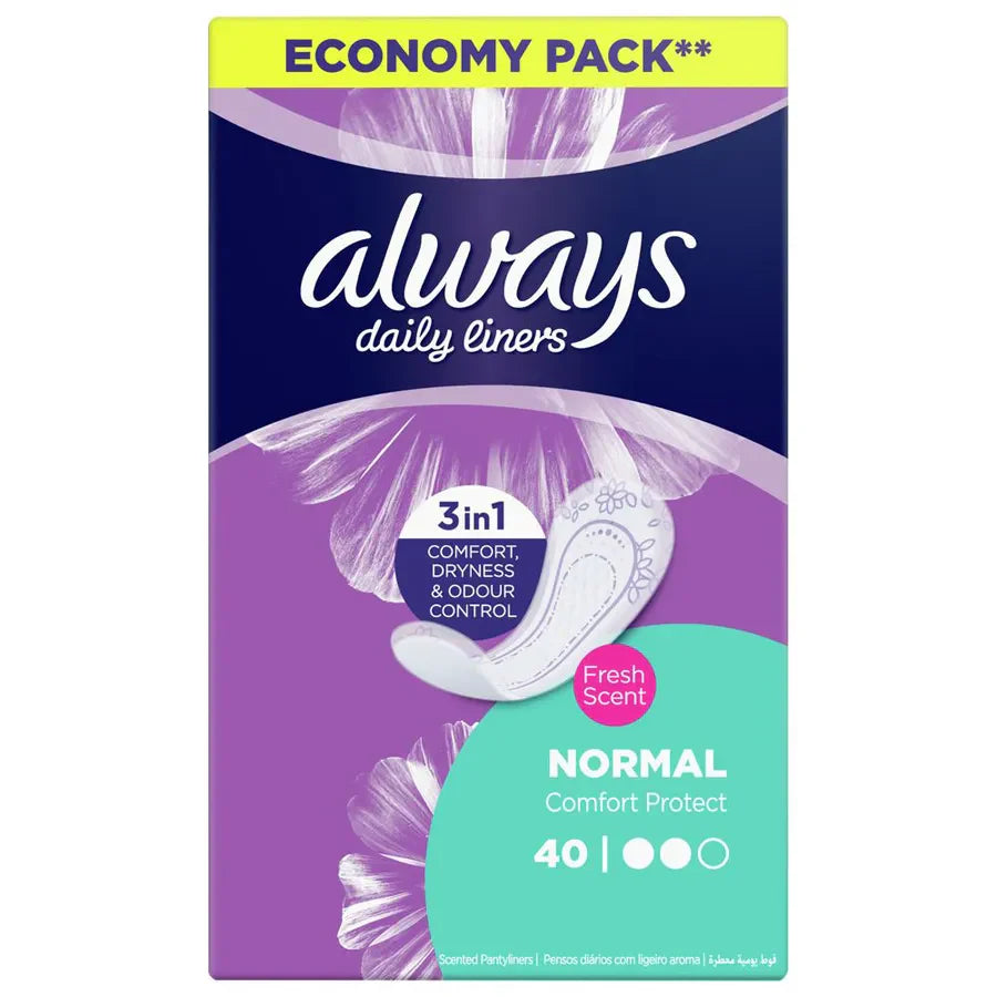 ALWAYS DAILY LINERS COMFORT NORMAL 40