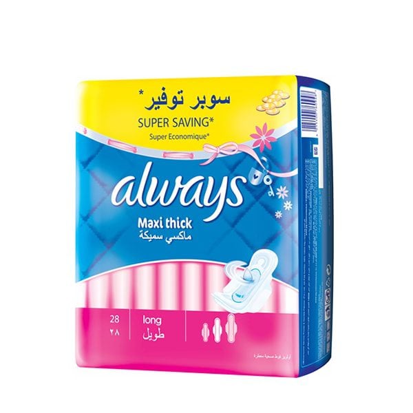 ALWAYS MAXI THICK 28 PADS