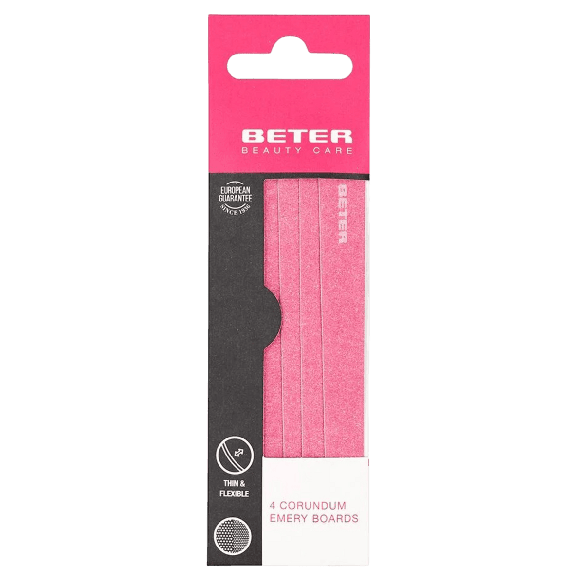 BETERA MANICURE 4 EMERY BORDS CORUNDUM مبرد اظافر