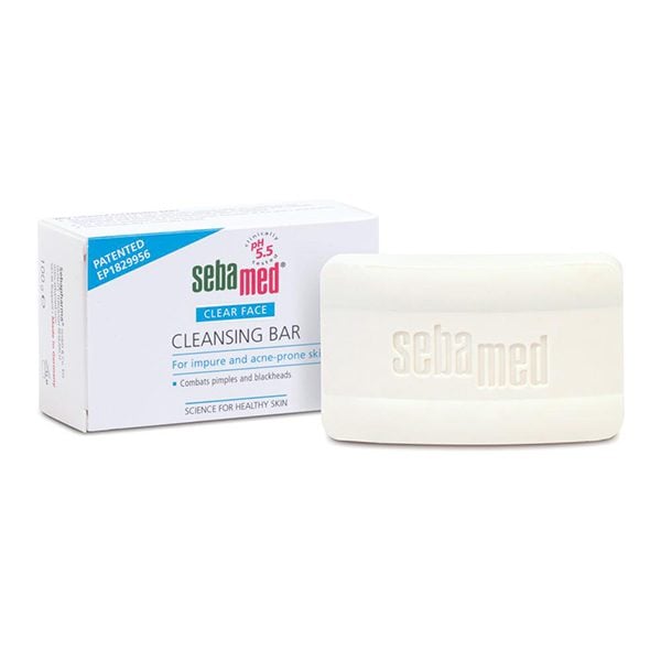 SEBAMED CLEAR FACE CLEANSING BAR FOR ACNE SKIN 100G