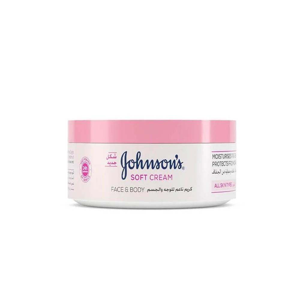 JOHNSON SOFT CREAM FACE& BODY JAR 300ML