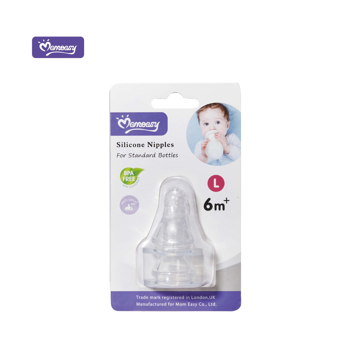MOMEASY SILICONE NIPPLES +6M
