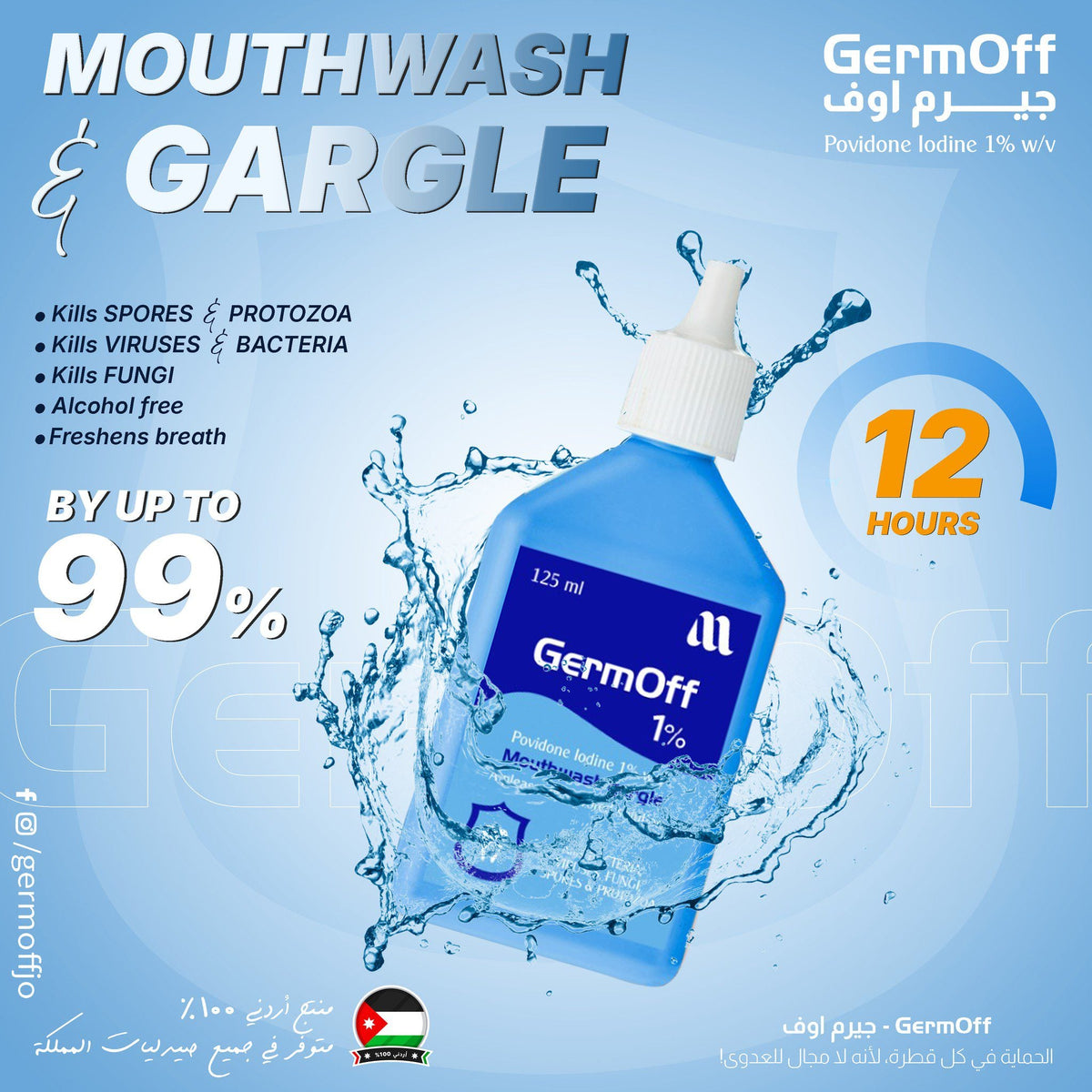 GERMOFF 1% M.W 125ML