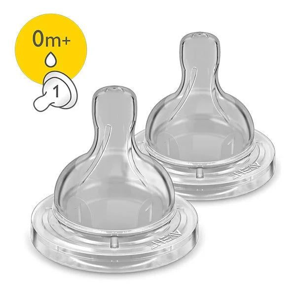 AVENT CLASSIC TEAT 0M+ 1 HOLE 2PCS
