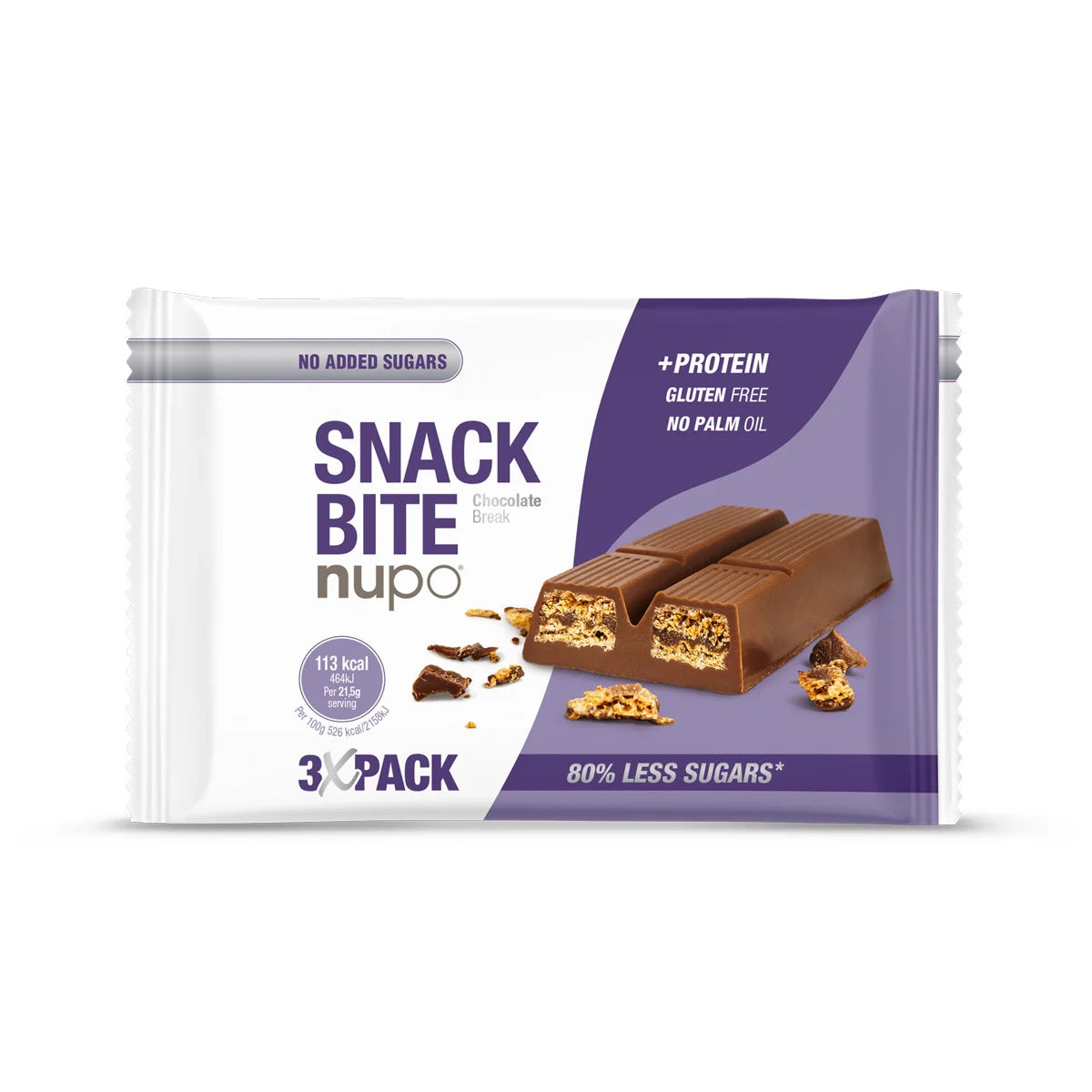 NUPO PROTRIN BAR SNACK BITE CHOCOLATE BREAK 21.5G