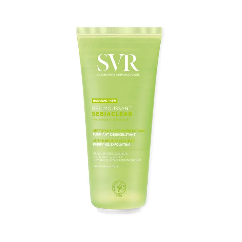 SVR SEBIACLEAR GEL MOUSSANT CLEANSER 200ML