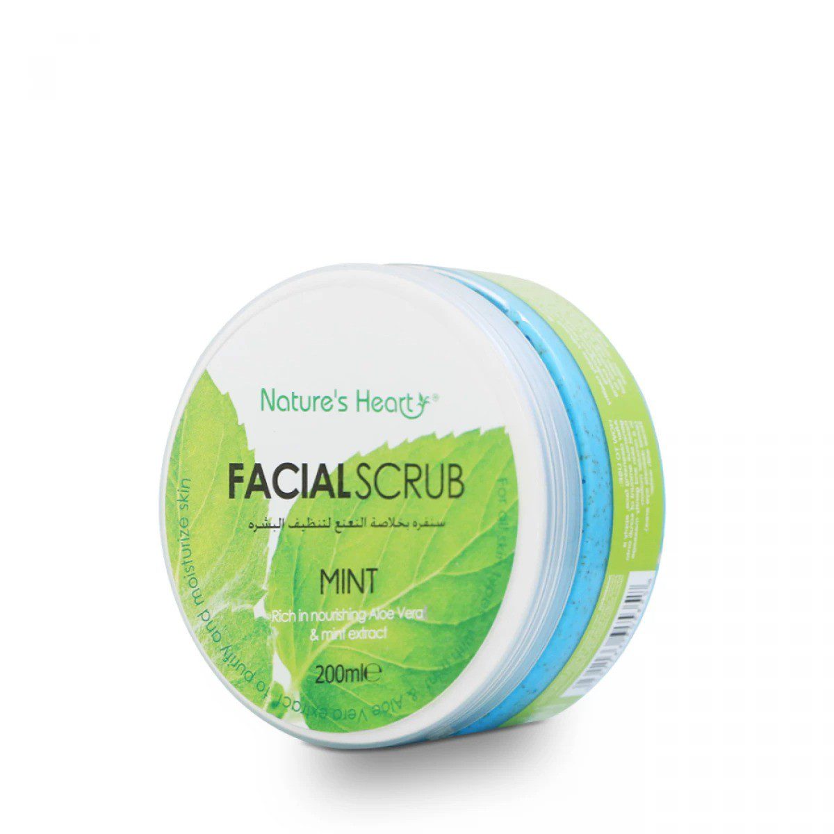 NATURES HEART FACIAL SCRUP MINT 200ML