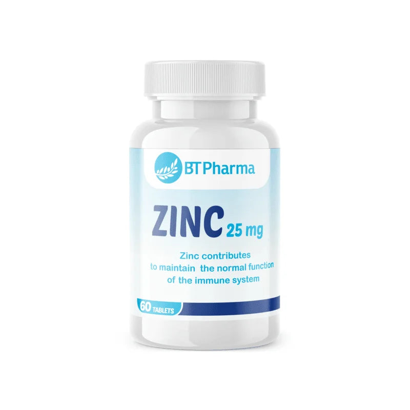 BT PHARMA ZINC 25MG 60TAB