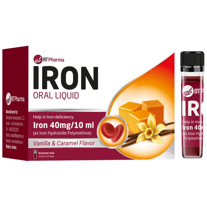 BT PHARMA IRON ORAL LIQUID 40MG*10ML