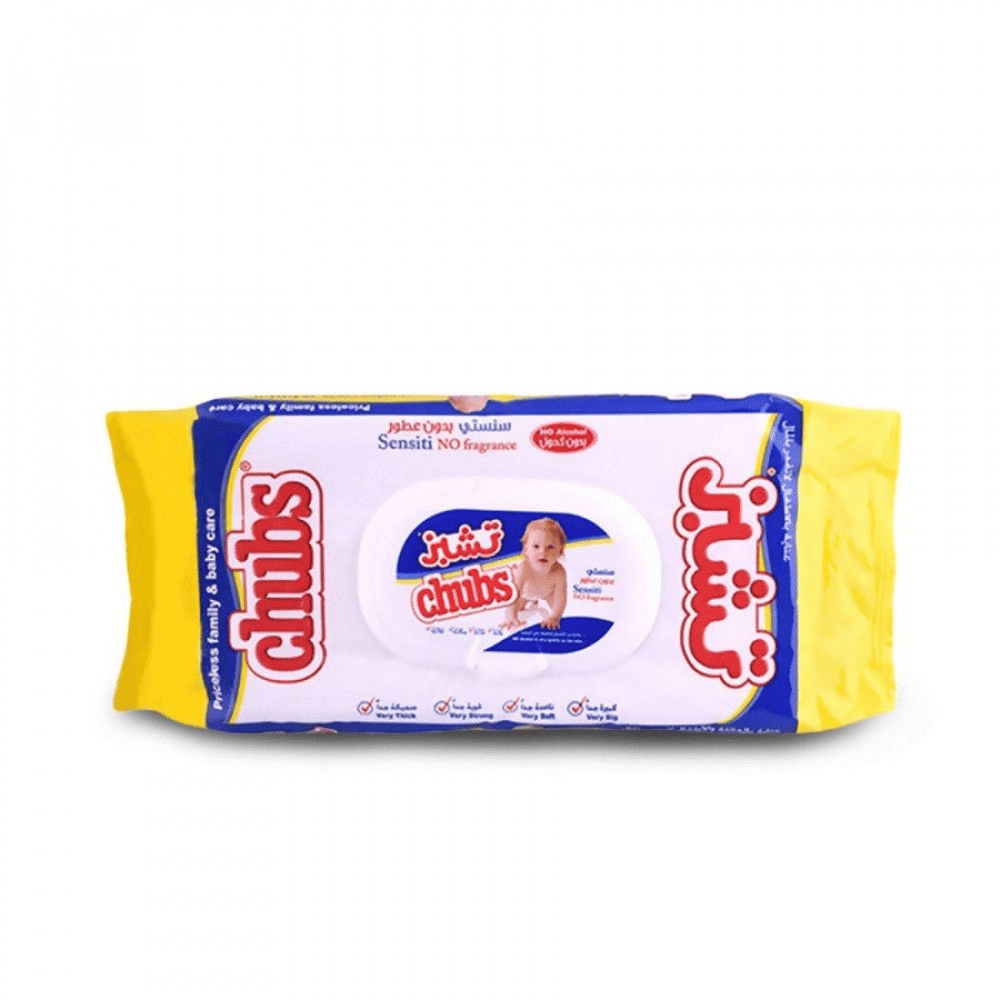 CHUBS SENSITI WIPES W/W 20PCS