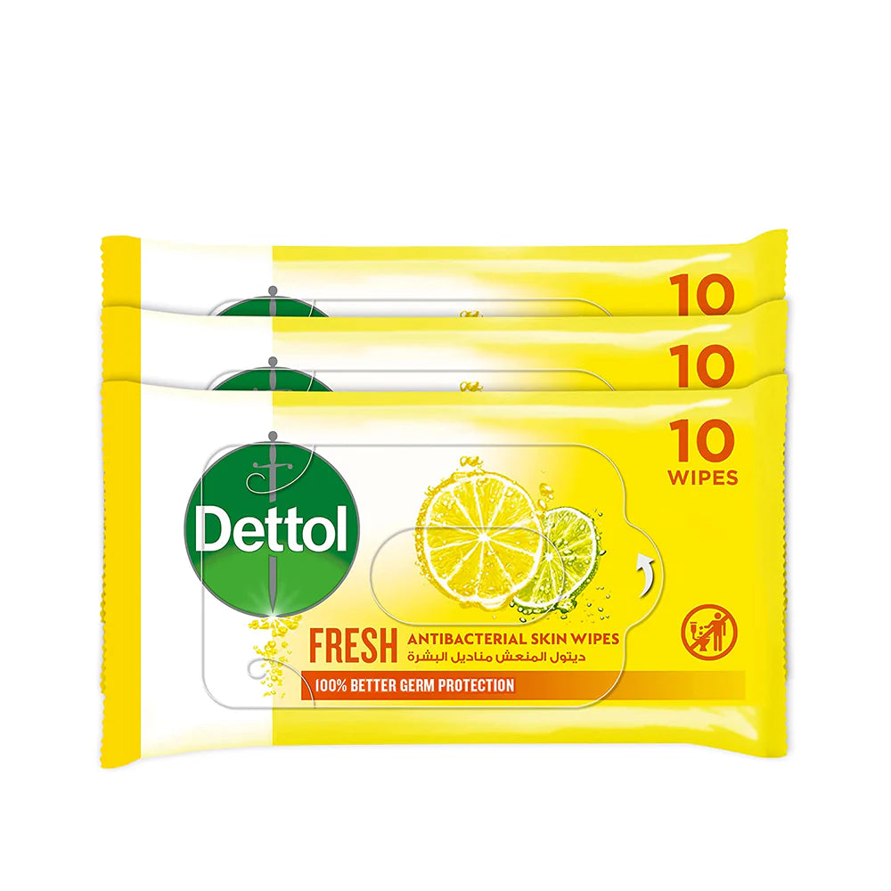 DETTOL FRESH MINI WIPES 3PCS OFFER