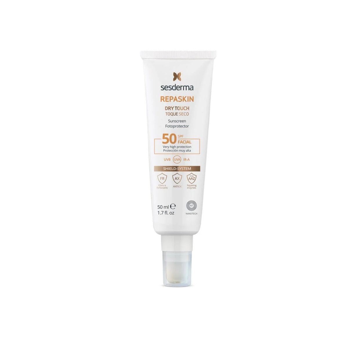 SESDERMA SUNSCREEN REPASKIN DRY TOUCH SPF50+ 50ML