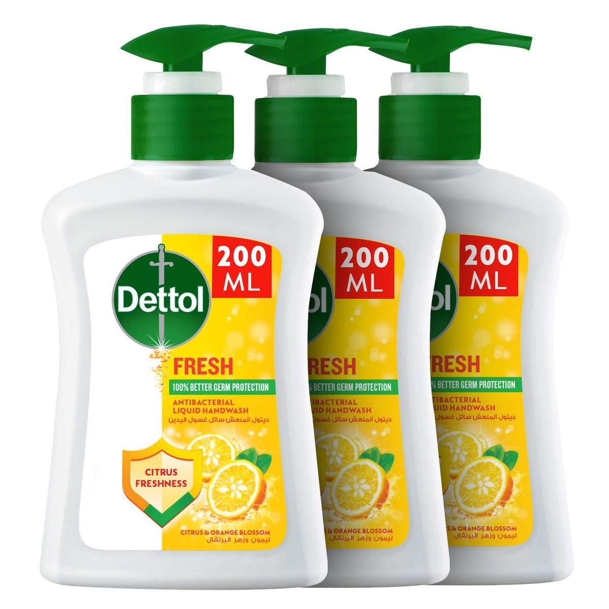 DETTOL FRESH LIQUID HAND WASH 200ML*3PCS OFFER