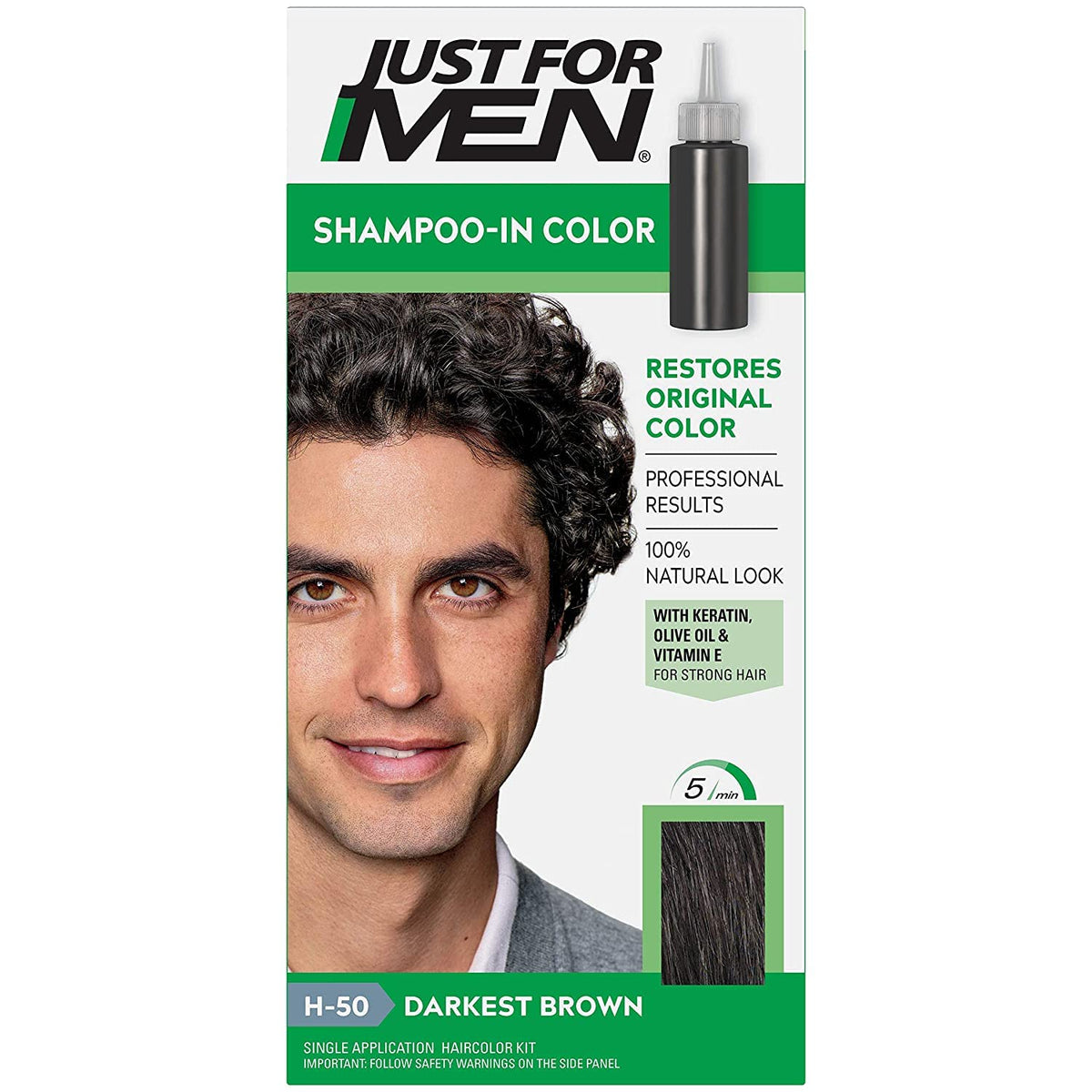 JUST FOR MEN SHAMPOO MEDIUM DARKEST BROWN H-50