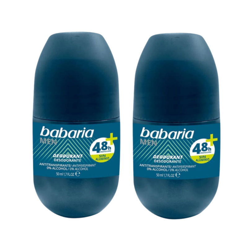 BABARIA DEO MEN 48H OFFER TWIN PACK 50ML