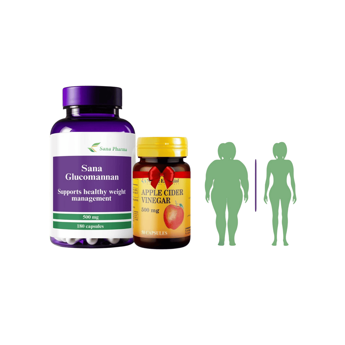 FITNESS OFFER-SANA GLUCOMANNAN + APPLE CIDER VINEGAR
