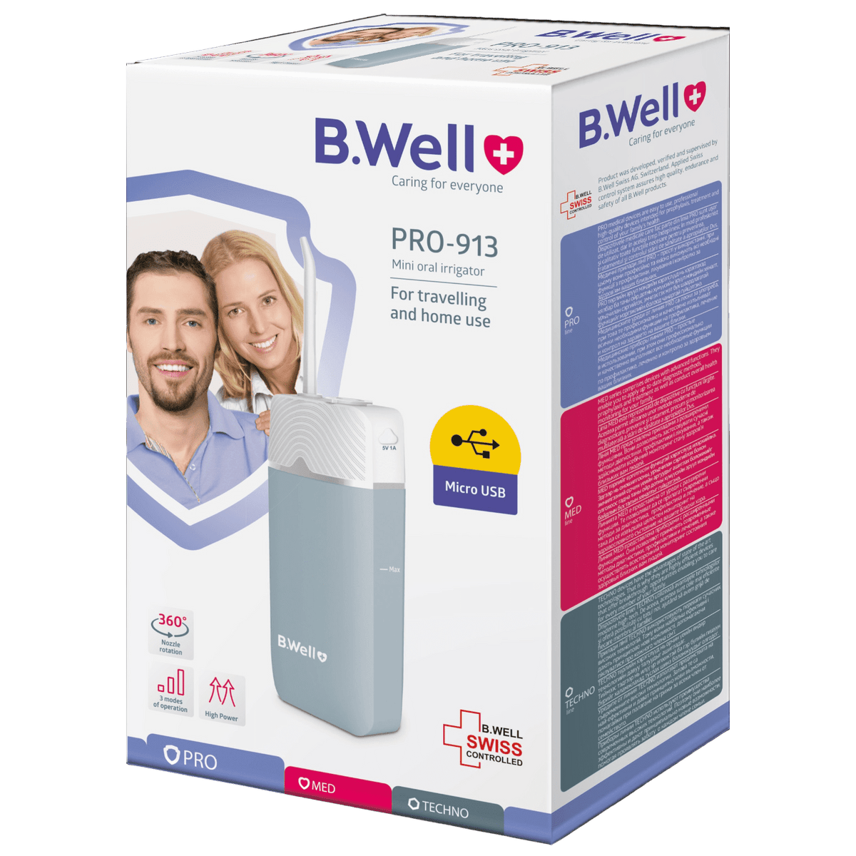 B.WELL STATIONARY ORAL IRRIGATOR 1 NOZZLES PRO-913