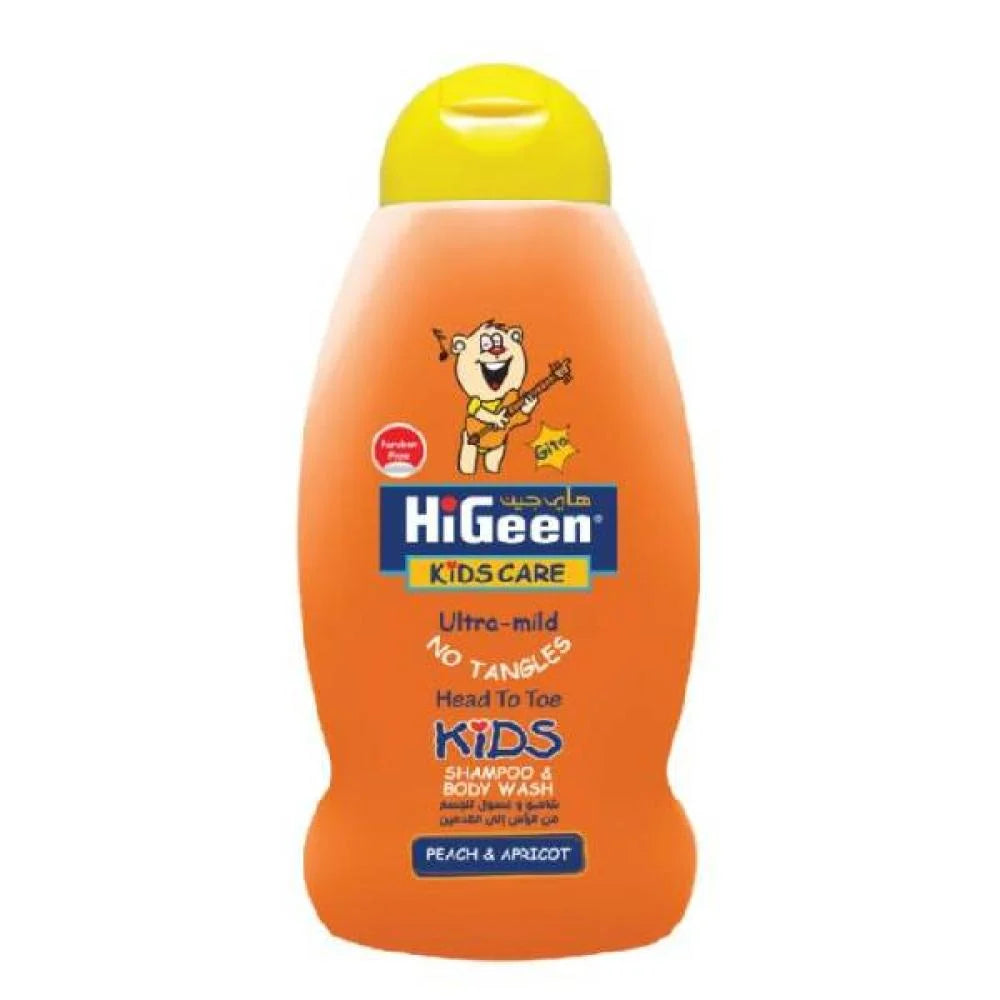 HIGEEN PEACH & APRICOT GITO SHAMPOO 500ML