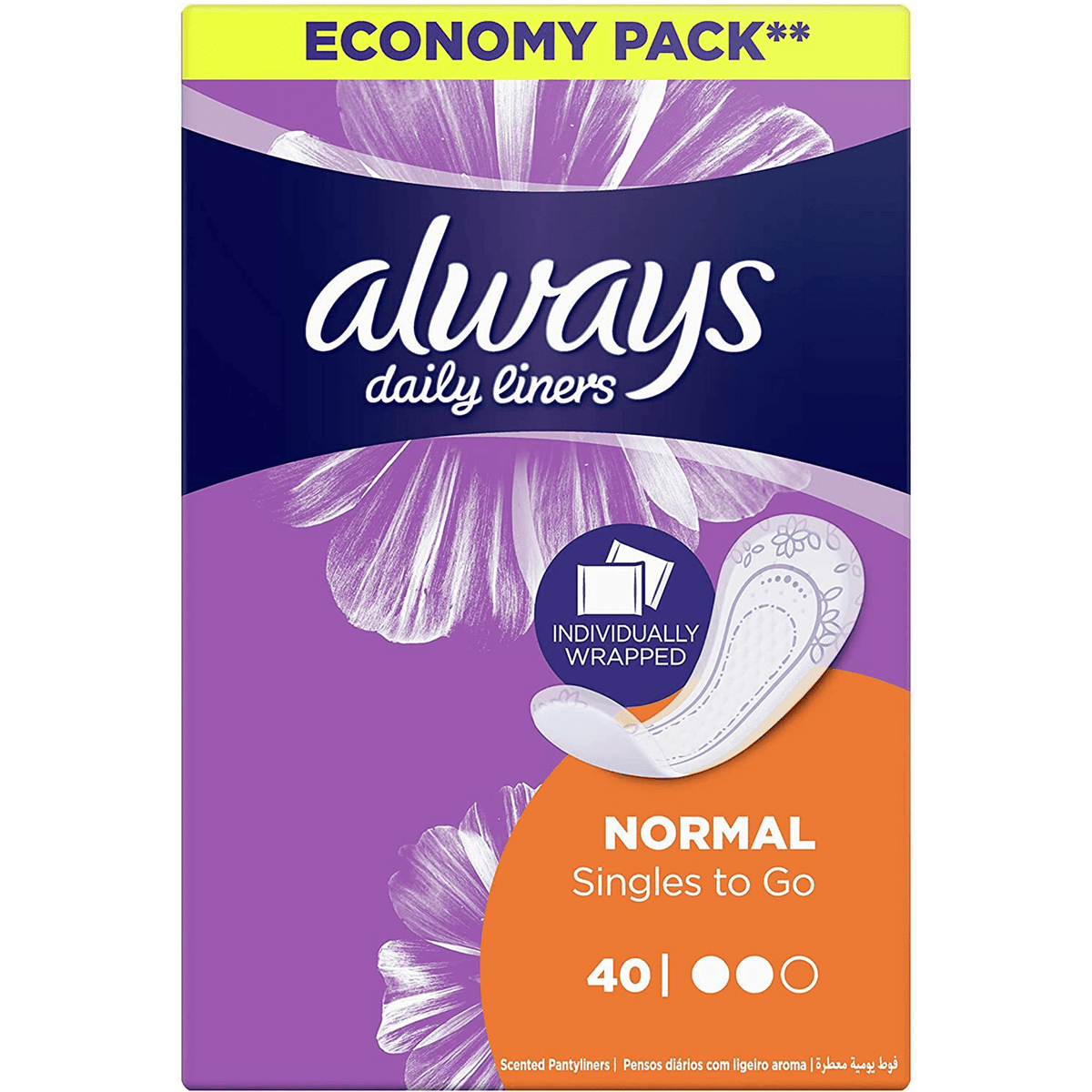 ALWAYS DAILY LINERS NORMAL 40
