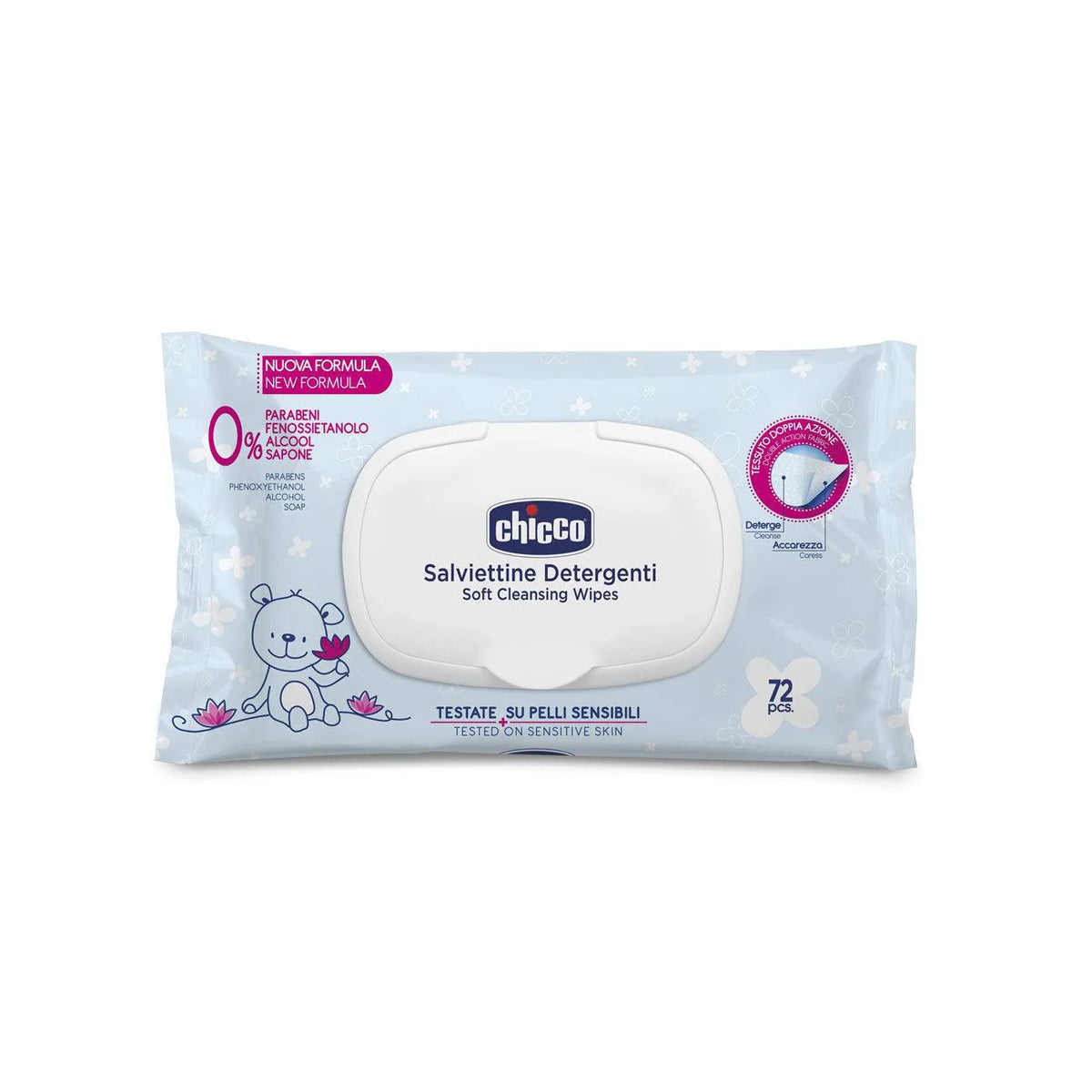 CHICCO CLEANSING WIPES 72PCS