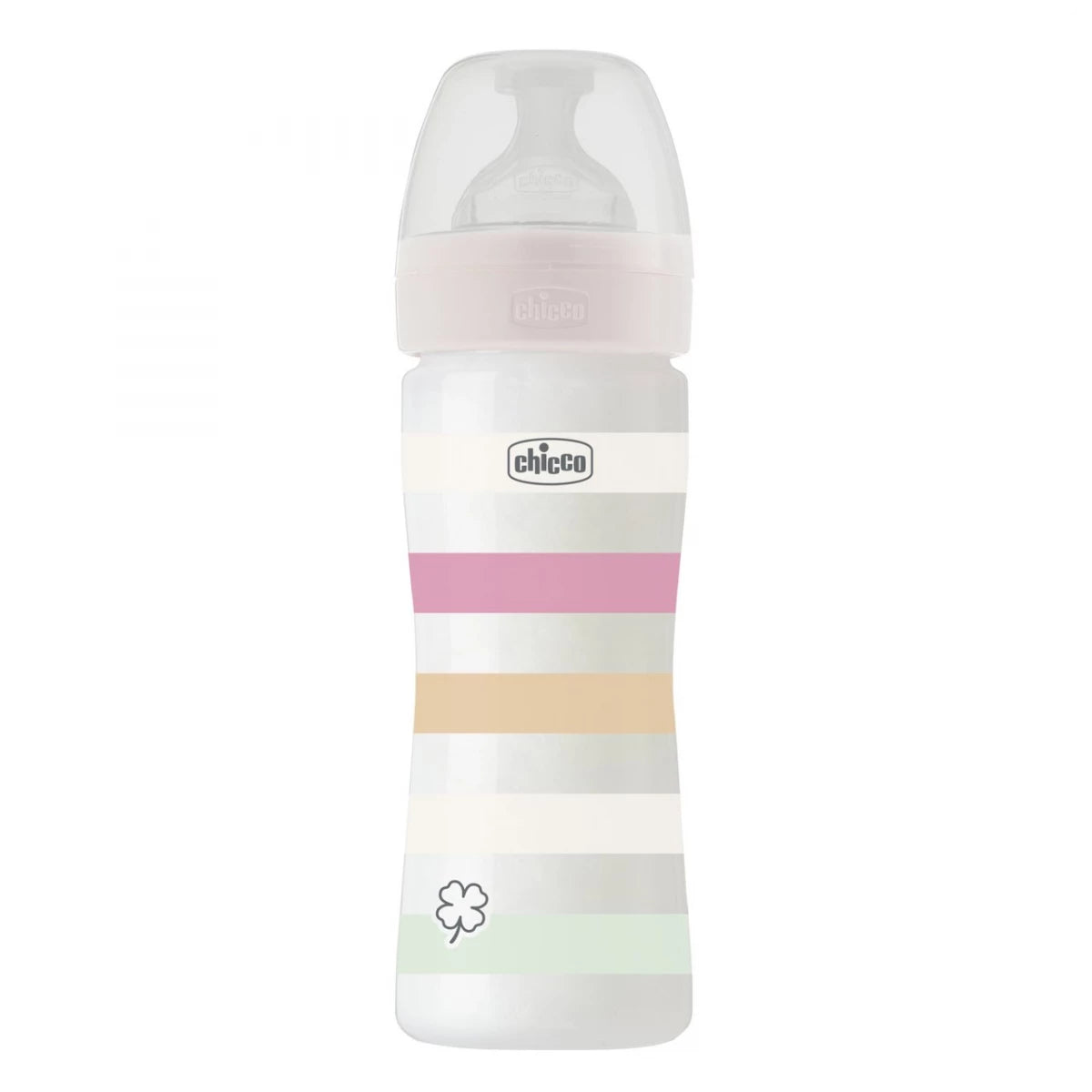 CHICCO WELL-BEING MEDUIM FLOW COLORS BOTTLE 2M+ 250ML