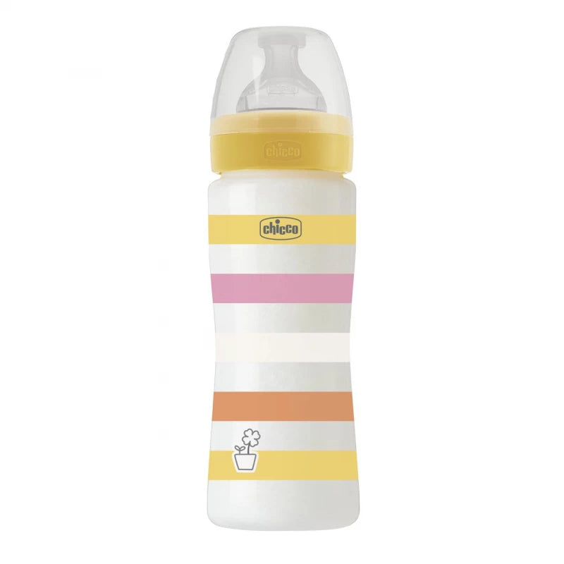CHICCO WELL-BEING BOTTLE COLORS YELLOW 4M+ 330ML