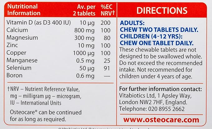 VITABIOTICS OSTEOCARE ORIGINAL 30TAB