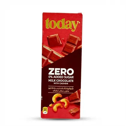 TODAY MILK CHOCOLATE WITH CHASHEW ZERO SUGAR 65G