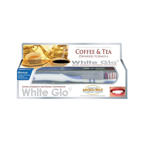 WHITE GLO COFFEE & TEA STAIN REMOVER T.P 150G