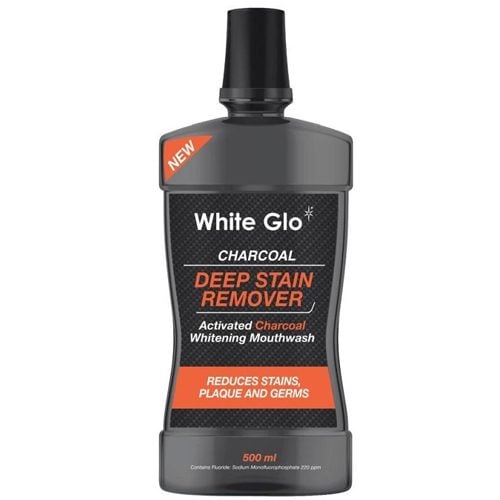 WHITE GLO CHARCOL DEEP STAIN REMOVER M.W 500ML