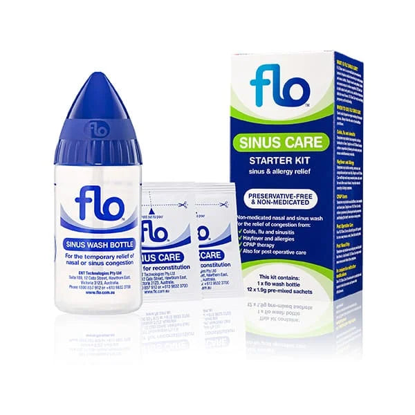 FLO SINUS CARE STARTER KIT 12PCS