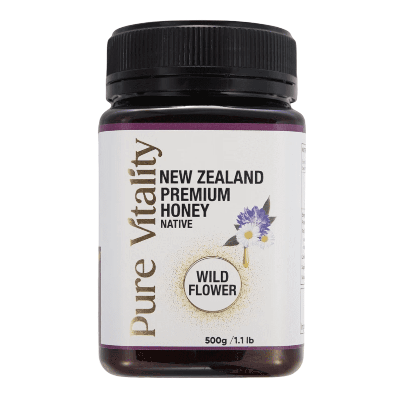 PURE VITALITY NEW ZEALAND WILD FLOWER PREMIUM HONEY 500G