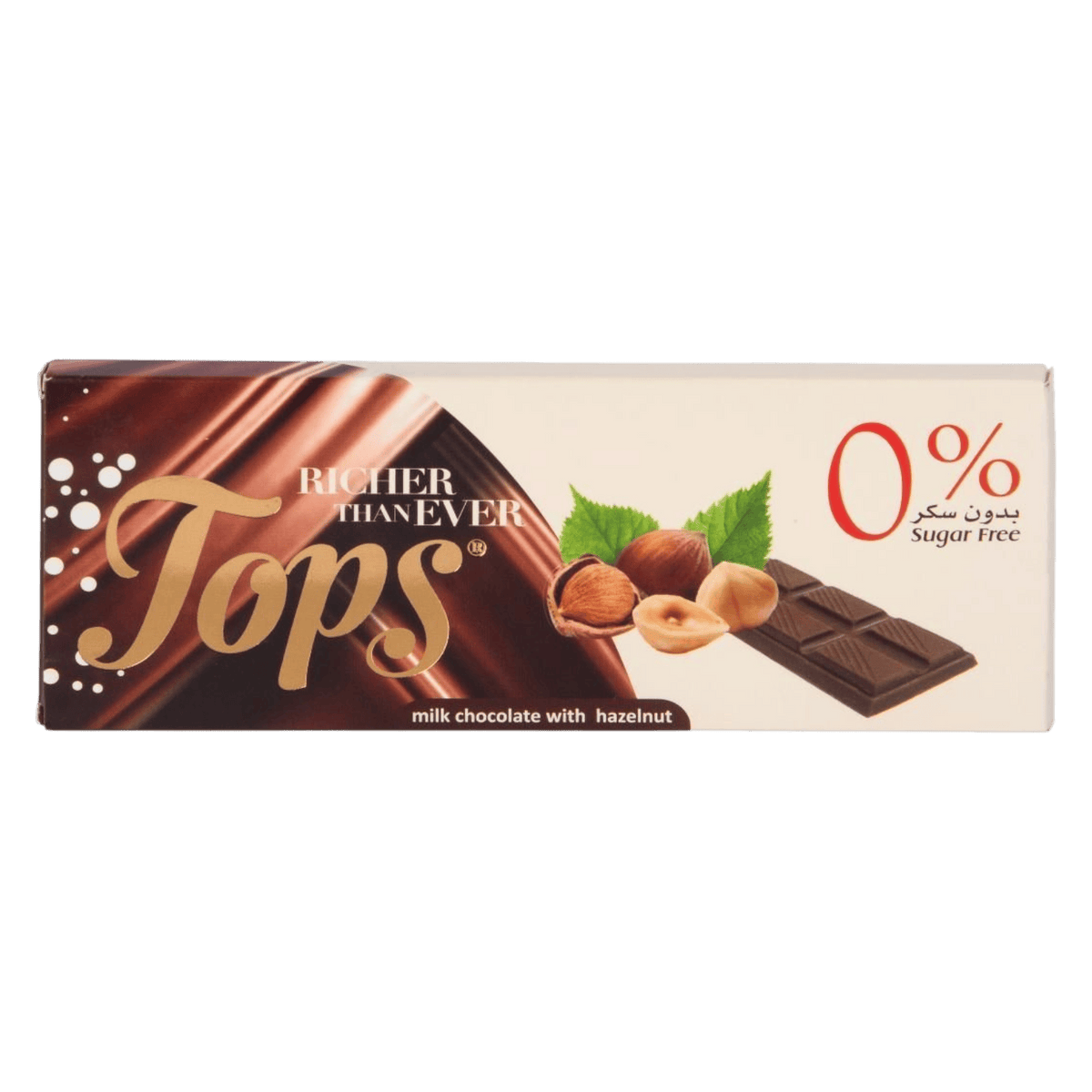 TOPS MILK CHOCOLATE WITH HAZELNUT 50G