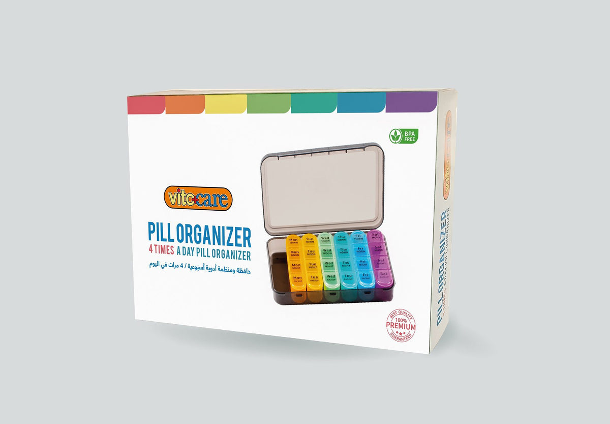 VITOCARE 4 TIMES A DAY PILL ORGANIZER