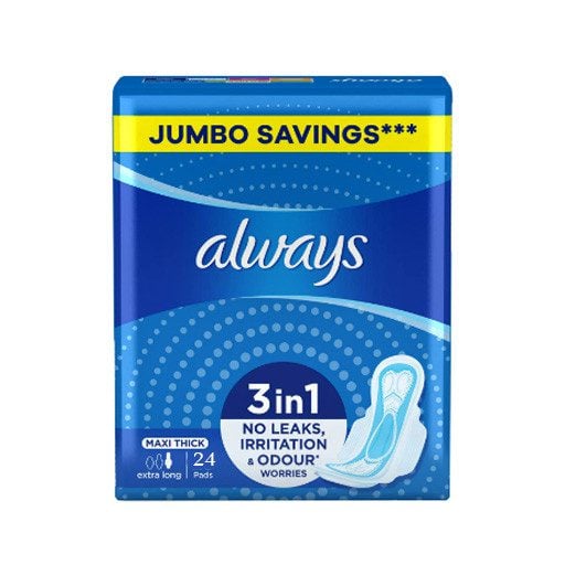 ALWAYS MAXI THICK EXTRA LONG 24 PADS