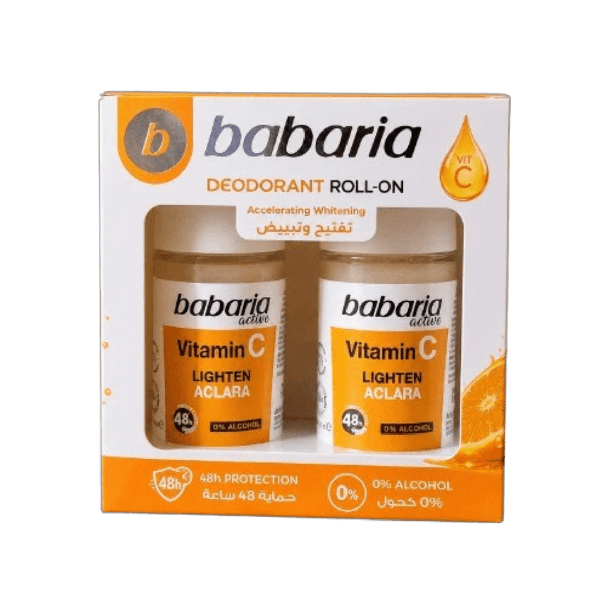 BABARIA DEO VITAMIN C 48H OFFER TWIN PACK 50ML