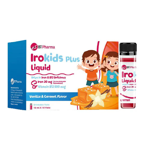 BT PHARMA IROKIDS PLUS LIQUID 10ML*10VIAL