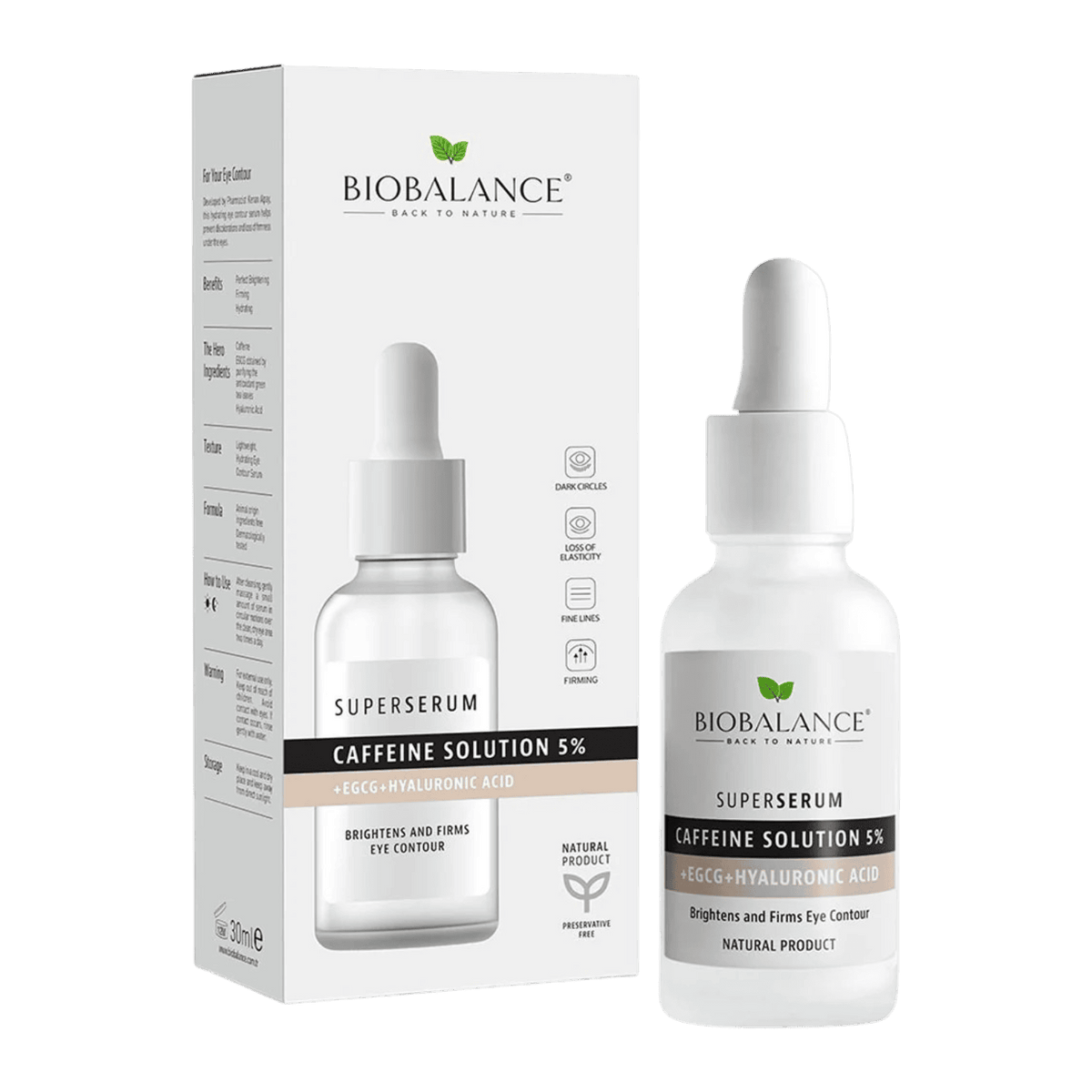 BIO BALANCE CAFFINE SOLUTION 5% EYE CONTOUR SERUM 30ML