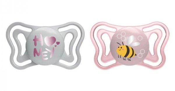 CHICCO PHYSIO FORMA LIGHT SOOTHER 2-6M 2PCS PINK