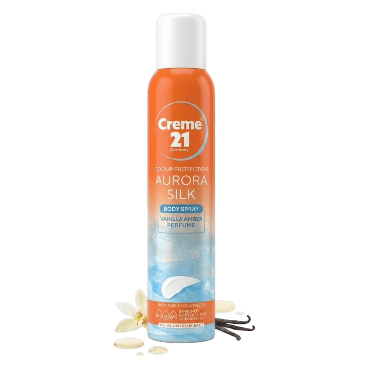 CREME 21 AURORA SILK VANILLA AMBER BODY SPRAY 200ML