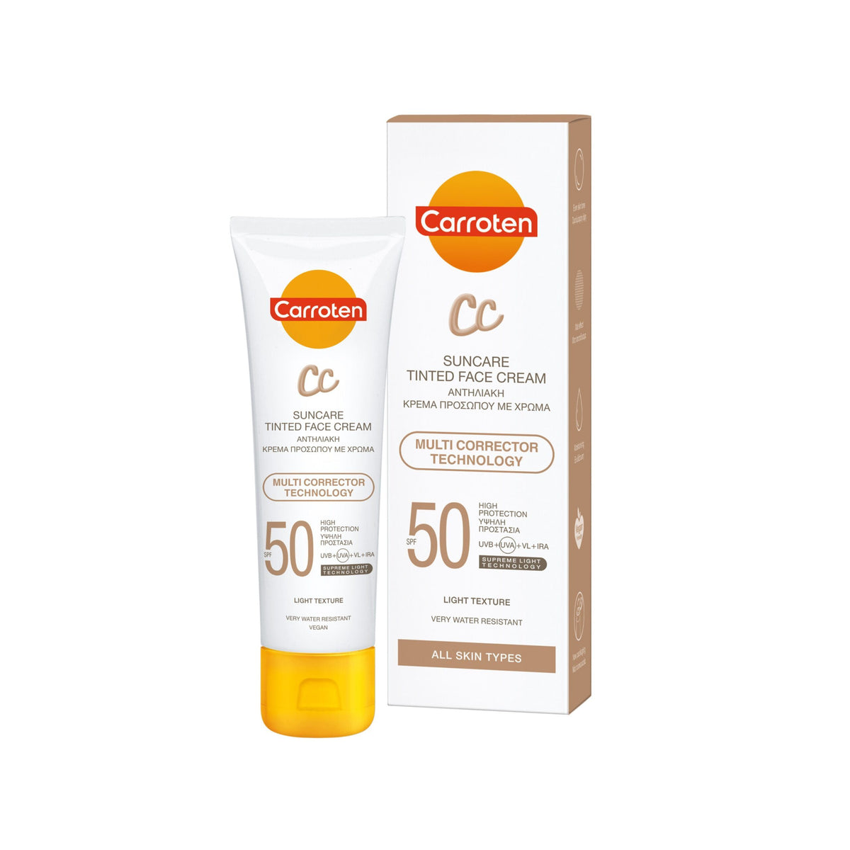 CARROTEN CC SUNSCREEN TINTED FACE CREAM SPF50+ 50ML