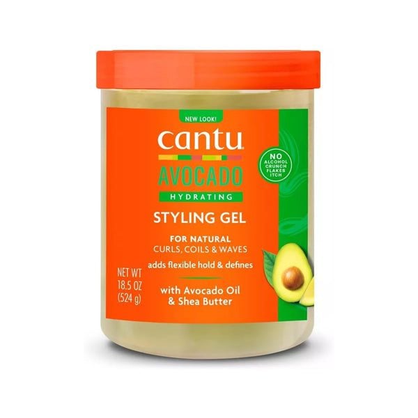 CANTU AVOCADO HYDRATING FLEXIBLE HOLD STYLING GEL 524G