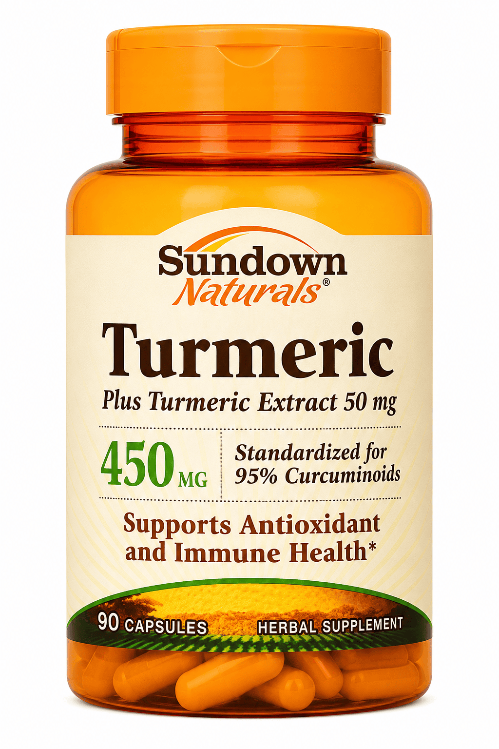 SUNDOWN TURMERIC 450MG 90CAP