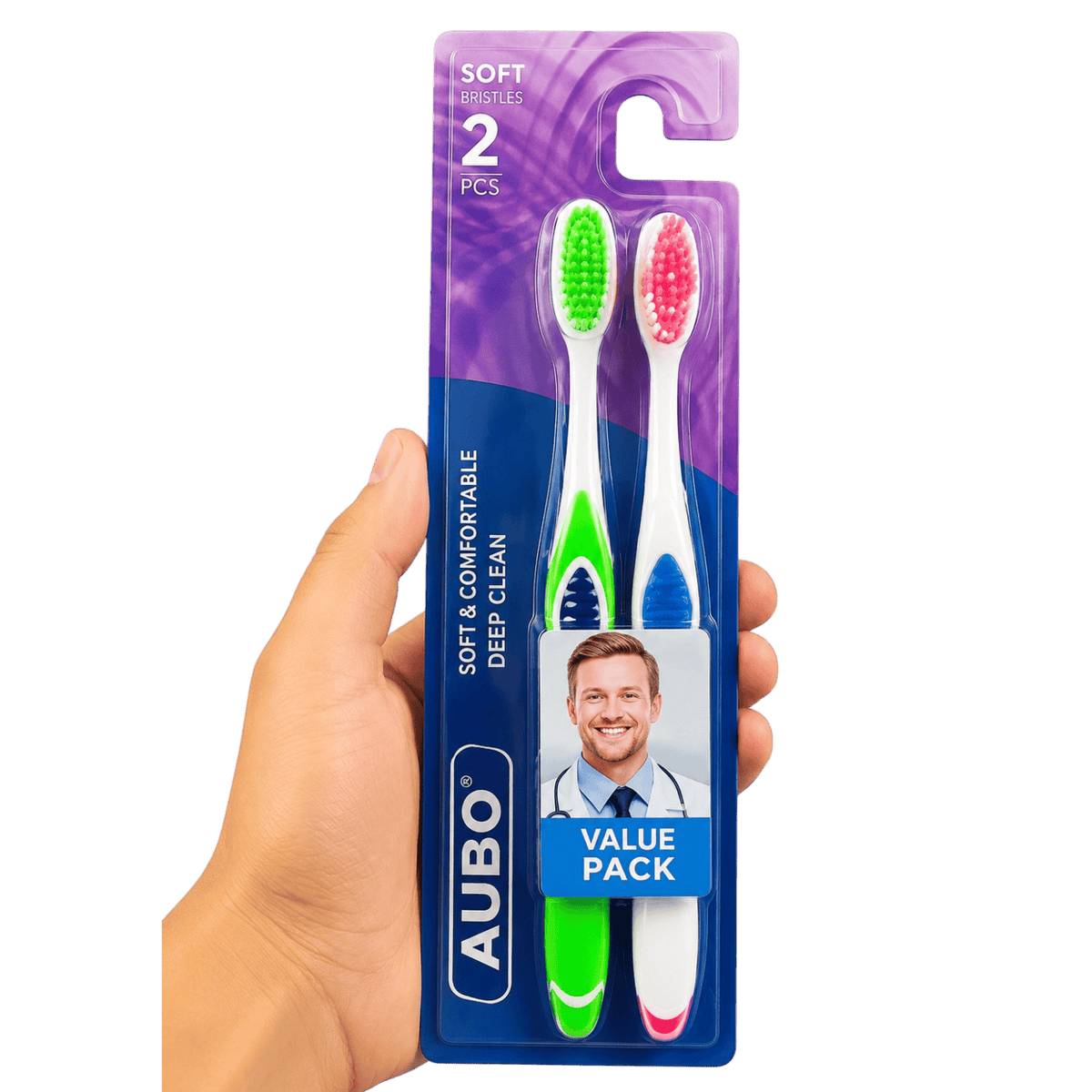 AUBO TOOTHBRUSH SOFT 2PCS